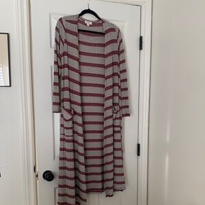 Striped Long Cardigan LuLaRoe Sarah